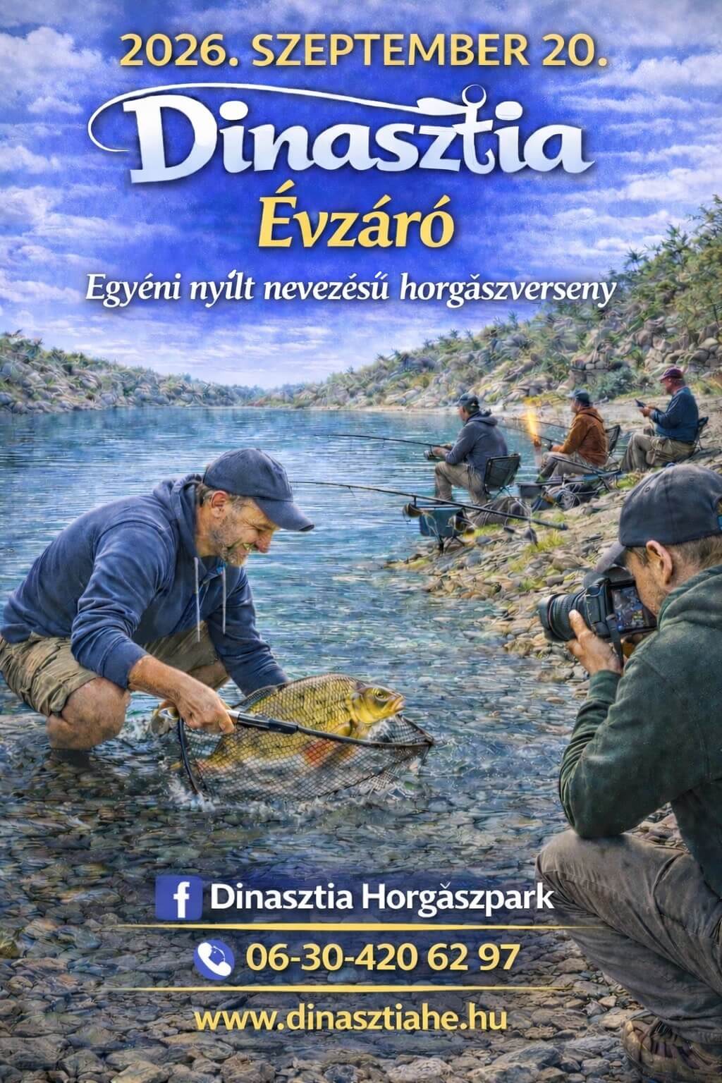 dinasztia evzaro egyeni nyilt horgaszverseny grafika