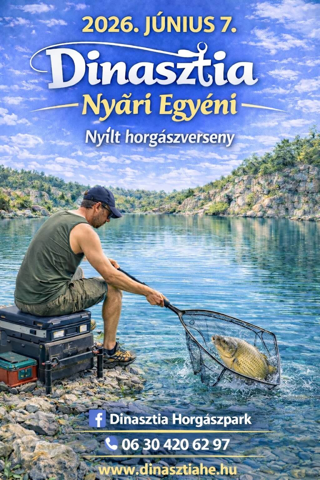 dinasztia nyari egyeni nyilt horgaszverseny grafika